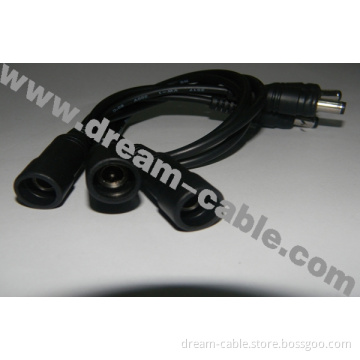 1m Black DC Extension Waterproof Cable